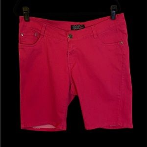 Like New Sz 16 Ladies 1826 Jeans Hot Pink Bermuda Shorts